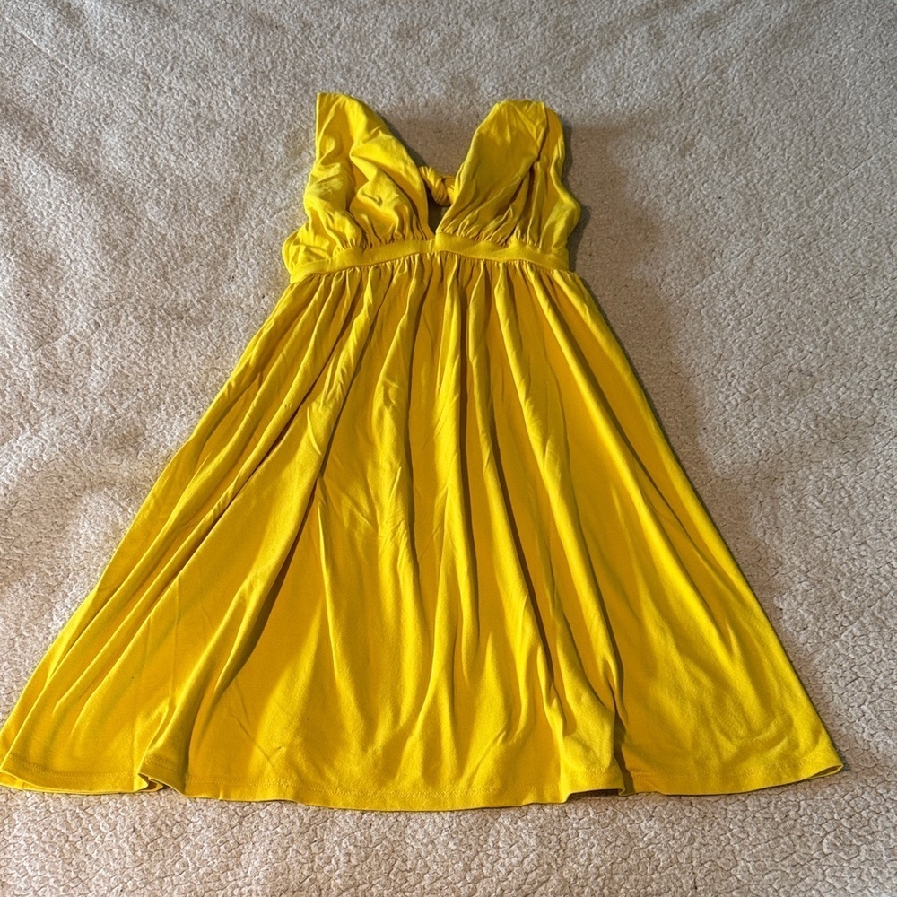 Susana Monaco Yellow Midi Dress Medium